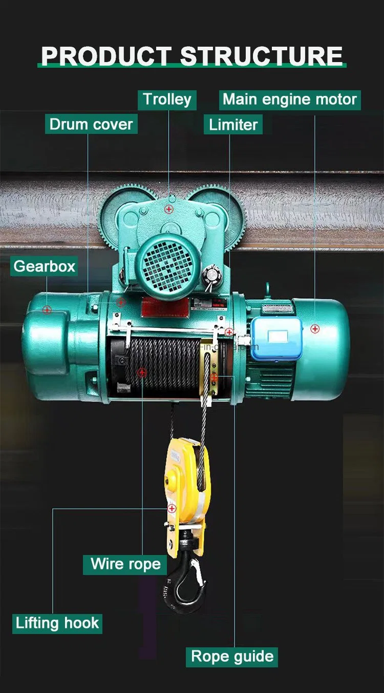 Heavy Duty 10 Ton CD1 Electric Overhead Crane for Industrial Lift