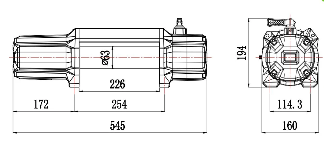 12000lbs 4WD Winch for Jeep