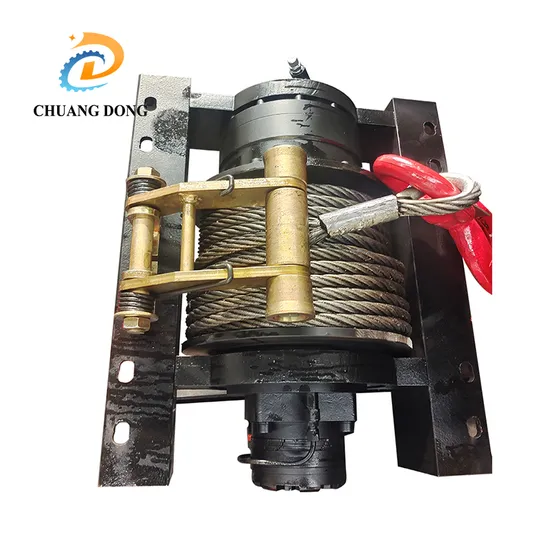 Torno remolcador hidráulico de tambor único con caja de cambios planetaria