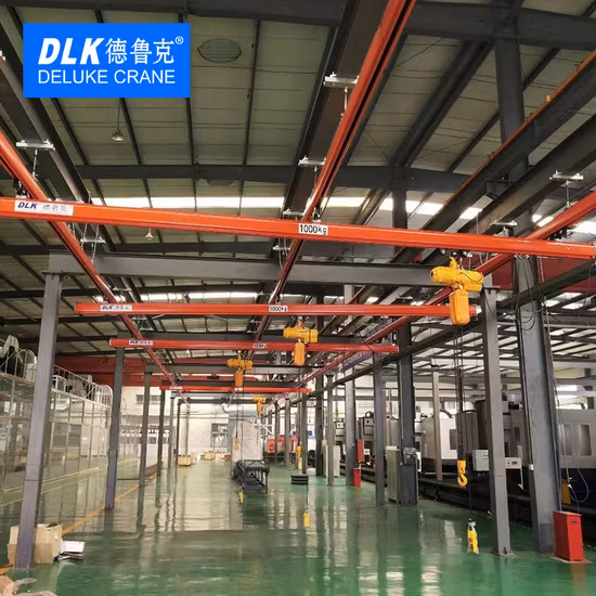 Sistema de grúa flexible con riel suspendido Dlk Kpk para trabajos livianos